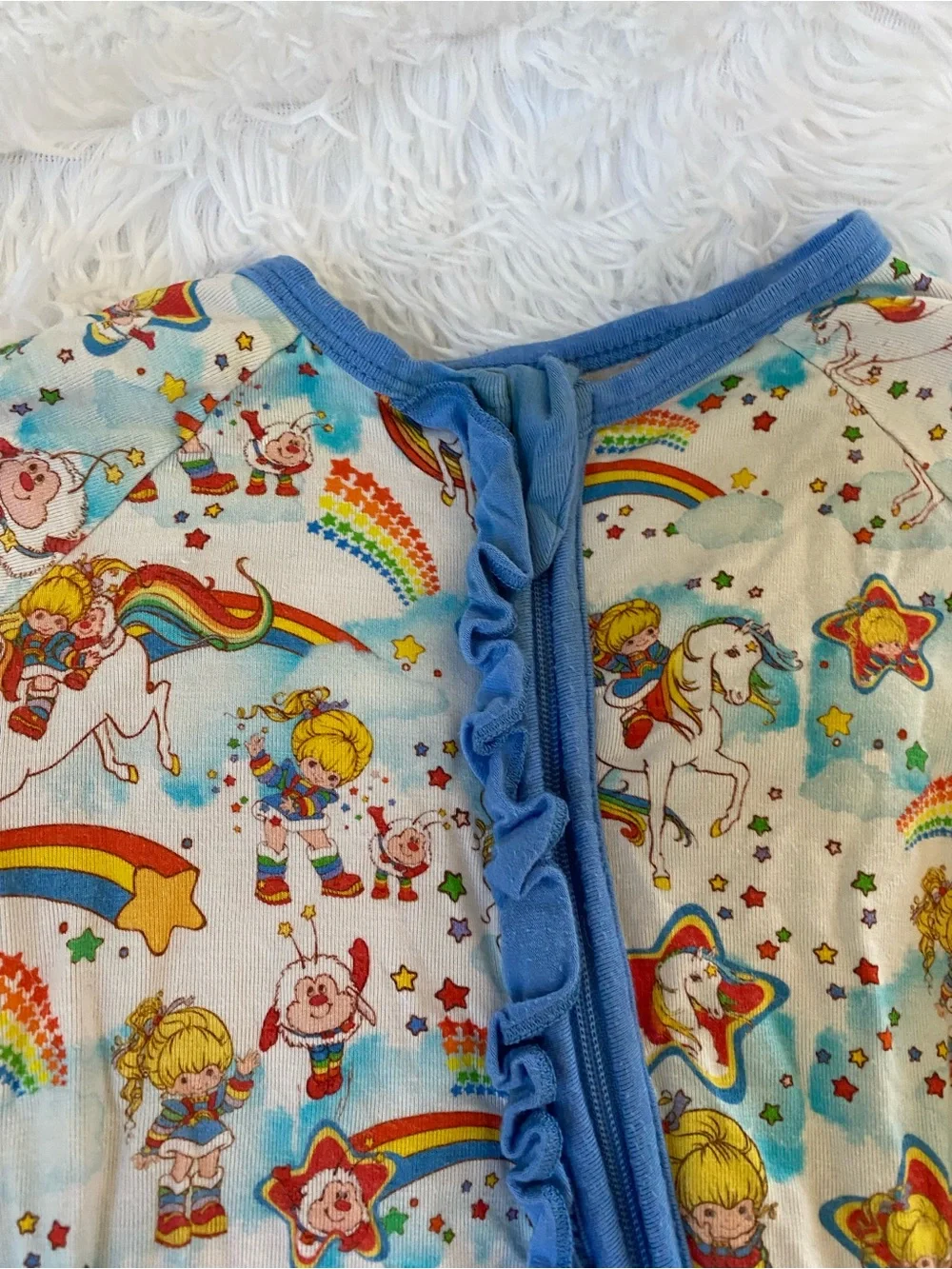 Rainbow Brite X Sweet Peas one piece convertible Pajama